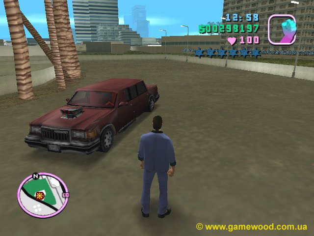 Скриншот игры Grand Theft Auto: Vice City | PC | Автомобиль Love Fist Limousine