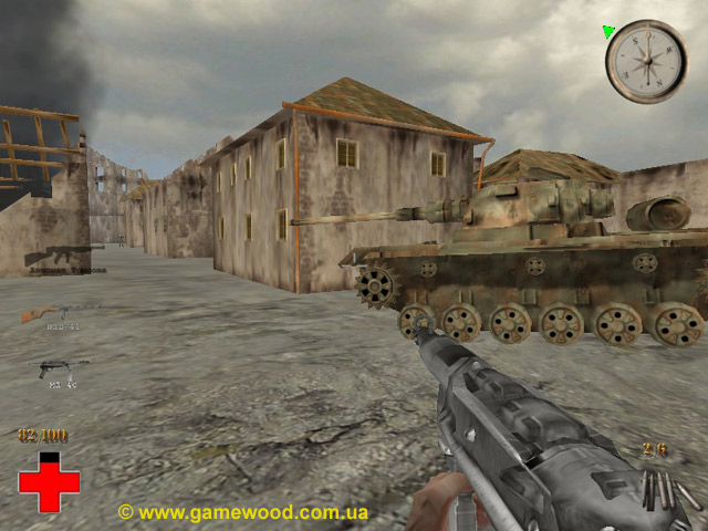 Скриншот игры Beyond Normandy — Assignment: Berlin («Пункт назначения: Берлин») | PC | Заброшенная деревня