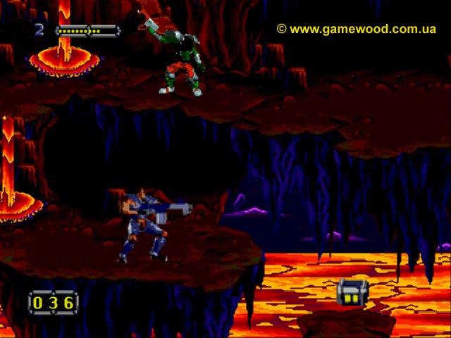 Скриншот игры Doom Troopers: The Mutant Chronicles | Sega Mega Drive 2 (Genesis) | Уровень «Меркурий 2»
