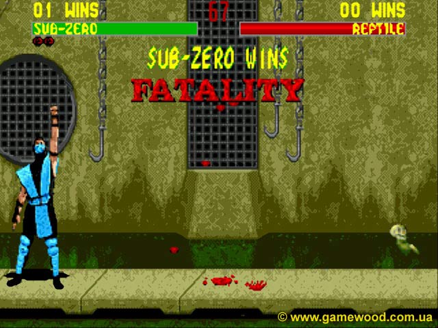 Скриншот игры Mortal Kombat 2 («Смертельный бой 2») | Sega Mega Drive 2 (Genesis) | Кислотные воды