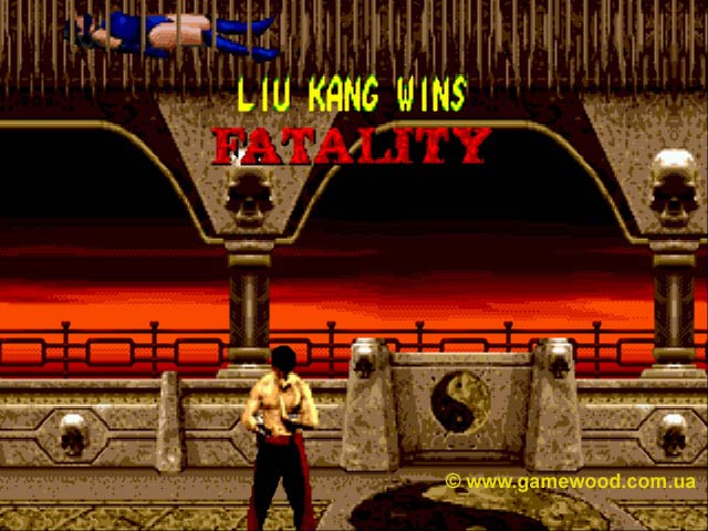 Скриншот игры Mortal Kombat 2 («Смертельный бой 2») | Sega Mega Drive 2 (Genesis) | Уровень с шипами