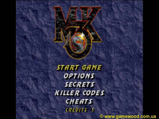 Скриншот игры Mortal Kombat 3 («Смертельный бой 3», «Мортал Комбат 3») | Sega Mega Drive 2 (Genesis) | Секретное меню