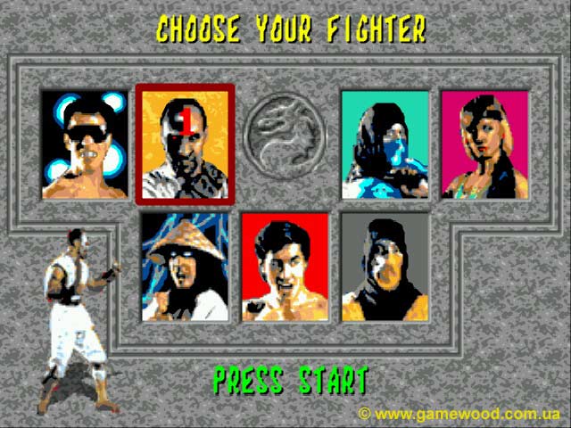 Скриншот игры Mortal Kombat («Мортал Комбат») | Sega Mega Drive 2 (Genesis) | Воины Смертельной Битвы