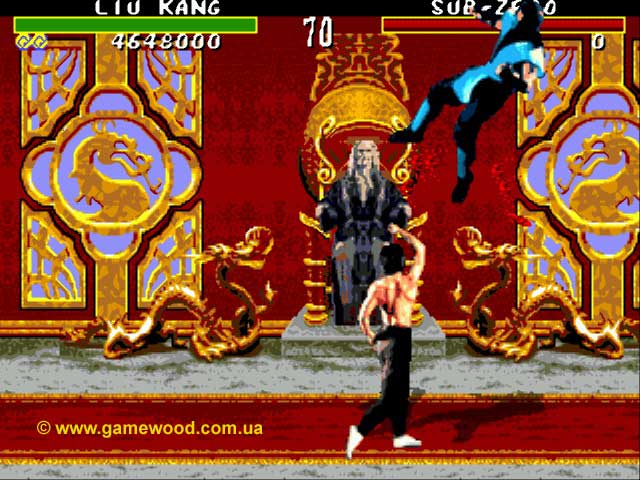 Скриншот игры Mortal Kombat («Мортал Комбат») | Sega Mega Drive 2 (Genesis) | Быстрая смерть