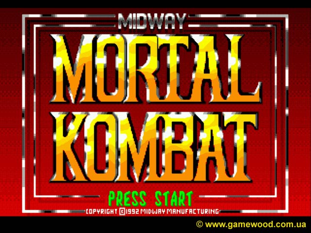 Скриншот игры Mortal Kombat («Мортал Комбат») | Sega Mega Drive 2 (Genesis) | Главная заставка
