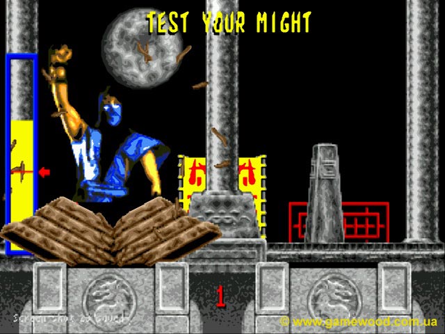 Скриншот игры Mortal Kombat («Мортал Комбат») | Sega Mega Drive 2 (Genesis) | Победил дерево