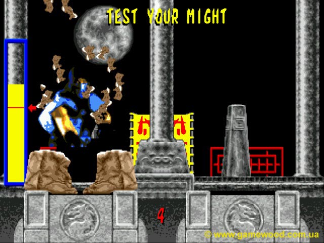 Скриншот игры Mortal Kombat («Мортал Комбат») | Sega Mega Drive 2 (Genesis) | Камни тоже по плечу