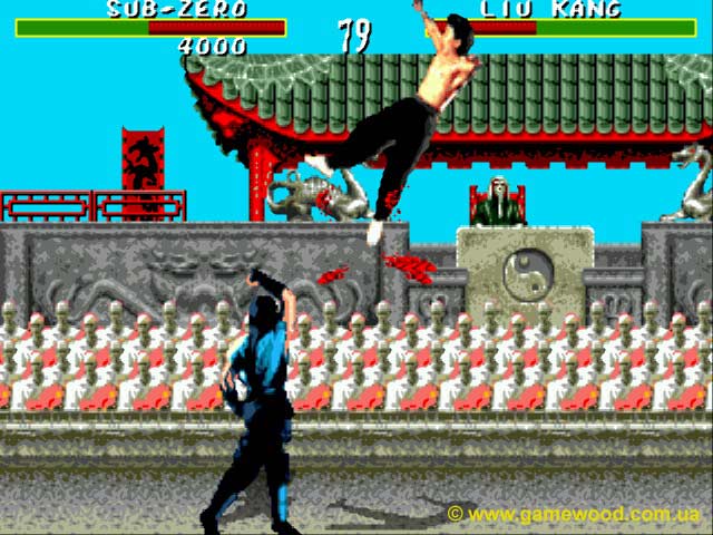 Скриншот игры Mortal Kombat («Мортал Комбат») | Sega Mega Drive 2 (Genesis) | Монахи любят бои
