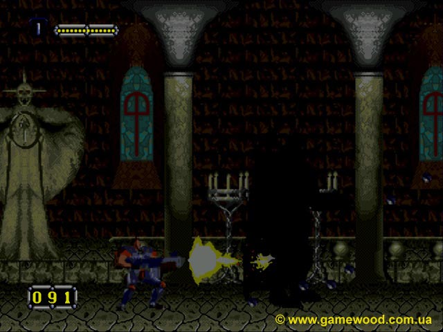Скриншот игры Doom Troopers: The Mutant Chronicles | Sega Mega Drive 2 (Genesis) | Четвёртый босс