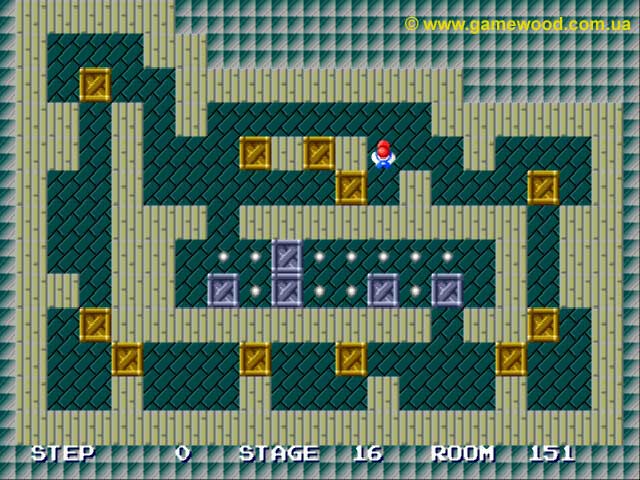 Скриншот игры Shove It! The Warehouse Game (Sokoban) | Sega Mega Drive 2 (Genesis) | Комната 151