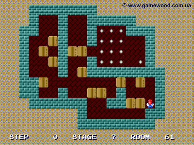 Скриншот игры Shove It! The Warehouse Game (Sokoban) | Sega Mega Drive 2 (Genesis) | Комната 61