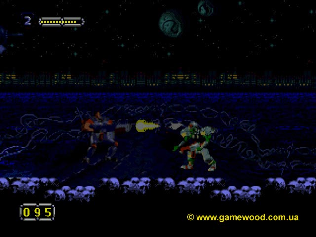 Скриншот игры Doom Troopers: The Mutant Chronicles | Sega Mega Drive 2 (Genesis) | Уровень «Венера 1»