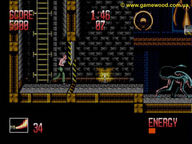 Скриншот игры Alien 3 | Sega Mega Drive 2 (Genesis) | Чужие повсюду