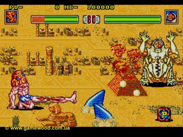 Скриншот игры King of the Monsters 2 | Sega Mega Drive 2 (Genesis) | Акулы в пустыне