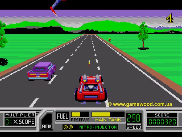Скриншот игры Road Blasters | Sega Mega Drive 2 (Genesis) | Аркадные автогонки