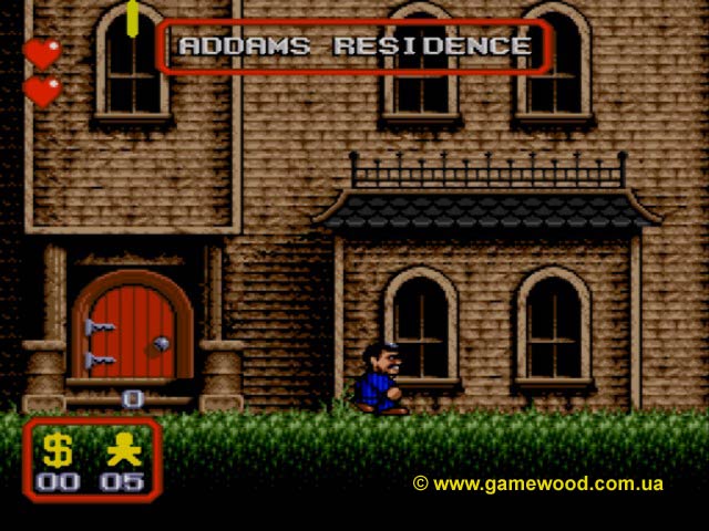 Скриншот игры The Addams Family | Sega Mega Drive 2 (Genesis) | Резиденция Адамсов