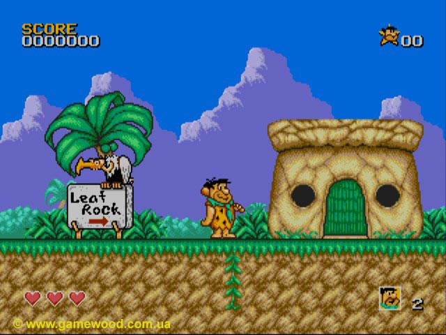 Скриншот игры The Flintstones | Sega Mega Drive 2 (Genesis) | Приключения в первобытном мире