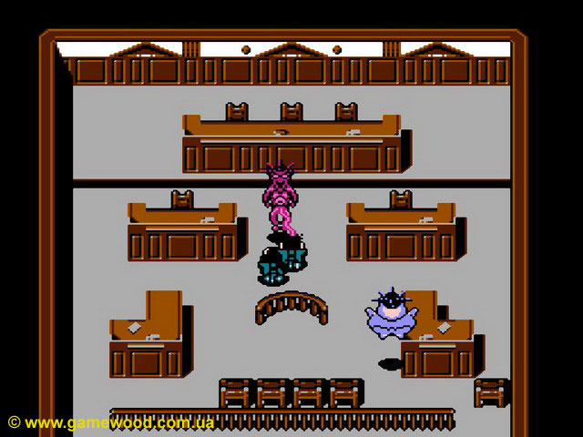 Скриншот игры New Ghostbusters 2 | Dendy (NES) | Встреча с первым боссом