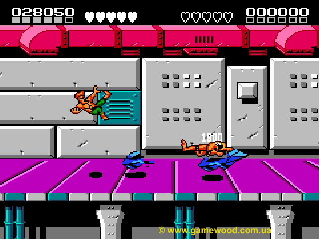 Скриншот игры Battletoads & Double Dragon: The Ultimate Team | Dendy (NES) | Беспредел на дороге