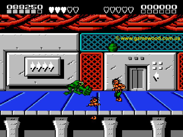 Скриншот игры Battletoads & Double Dragon: The Ultimate Team | Dendy (NES) | Живые гвозди