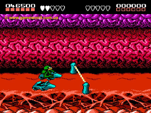 Скриншот игры Battletoads | Dendy (NES) | Гонка начинается