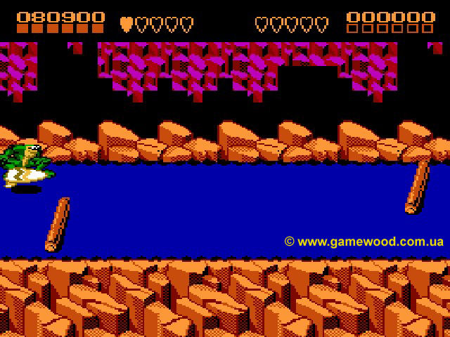 Скриншот игры Battletoads | Dendy (NES) | Серфинг