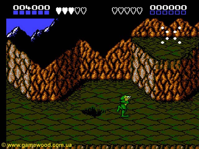 Скриншот игры Battletoads | Dendy (NES) | Переход с первого уровня на третий