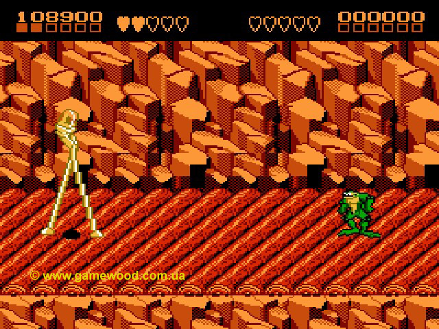 Скриншот игры Battletoads | Dendy (NES) | Очень длинные ноги