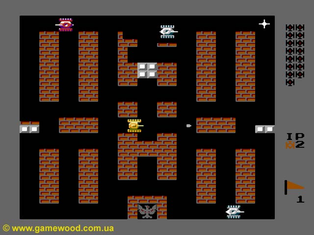 Скриншот игры Battle City | Dendy (NES) | Танчики... Этим все сказано