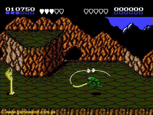 Скриншот игры Battletoads | Dendy (NES) | Боевые жабы не шутят...