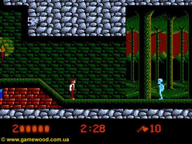 Скриншот игры Bram Stoker's Dracula | Dendy (NES) | В лесу