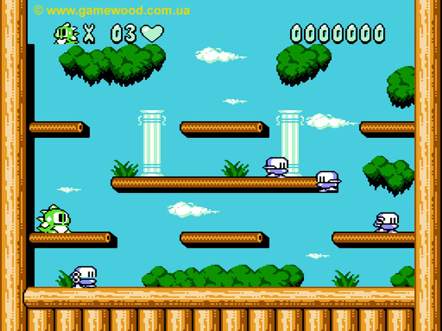 Скриншот игры Bubble Bobble: Part 2 | Dendy (NES) | Один из уровней игры