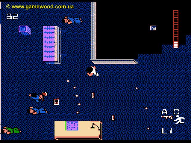 Скриншот игры Die Hard | Dendy (NES) | Некуда спрятаться