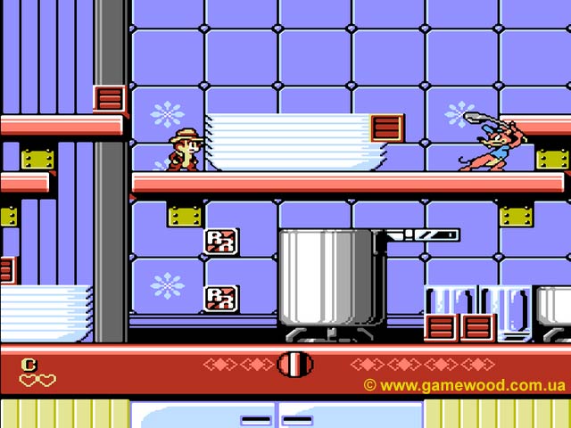 Скриншот игры Disney's Chip 'n Dale: Rescue Rangers 2 | Dendy (NES) | На кухне