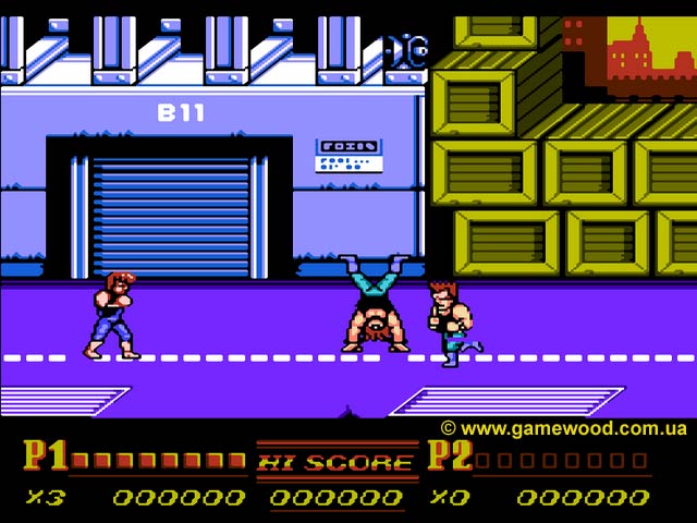 Скриншот игры Double Dragon 2: The Revenge | Dendy (NES) | Очень злые ребята