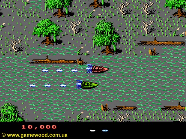 Скриншот игры Eliminator Boat Duel | Dendy (NES) | Победит сильнейший