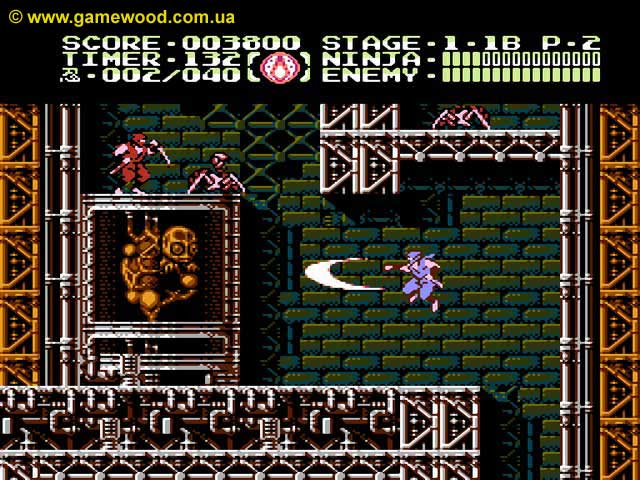 Скриншот игры Ninja Gaiden Episode 3: The Ancient Ship of Doom (Ninja Ryukenden 3: Yomi no Hakobune) | Dendy (NES) | Кибернетические организмы