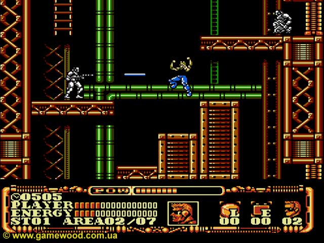 Скриншот игры Power Blade 2 | Dendy (NES) | На волоске от смерти