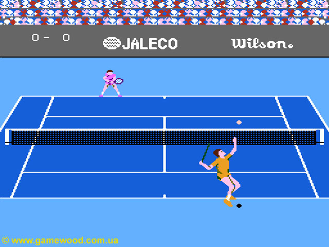 Скриншот игры Racket Attack | Dendy (NES) | Сильная подача