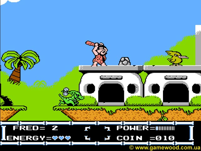 Скриншот игры The Flintstones: The Rescue of Dino & Hoppy | Dendy (NES) | Ожидание добычи