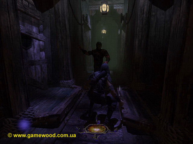 Скриншот игры Thief 3: Deadly Shadows («Thief 3: Тень смерти») | PC | Зомби на корабле «Девятый Вал»
