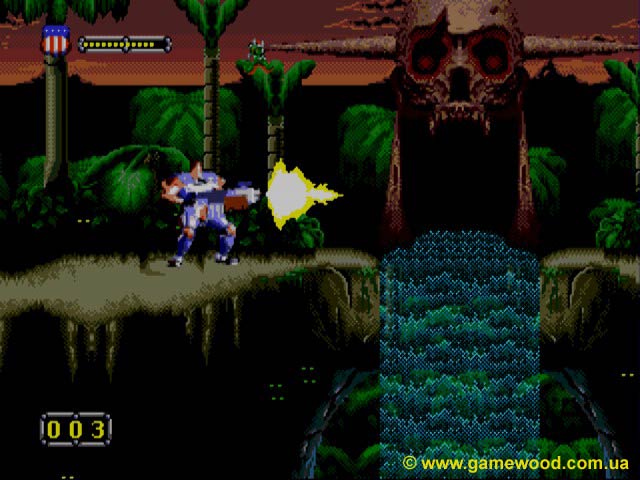 Скриншот игры Doom Troopers: The Mutant Chronicles | Sega Mega Drive 2 (Genesis) | Патроны на исходе