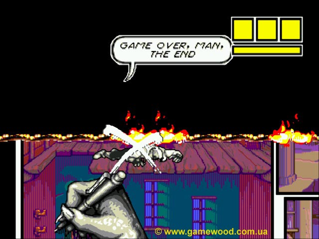 Скриншот игры Comix Zone | Sega Mega Drive 2 (Genesis) | И такое бывает