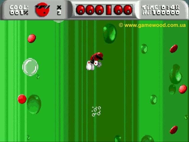 Скриншот игры Cool Spot («Крутой Спот») | Sega Mega Drive 2 (Genesis) | Бонусный уровень