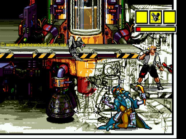 Скриншот игры Comix Zone | Sega Mega Drive 2 (Genesis) | Заставил встать на колени