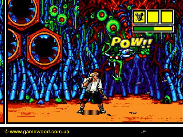 Скриншот игры Comix Zone | Sega Mega Drive 2 (Genesis) | Злобный дракон
