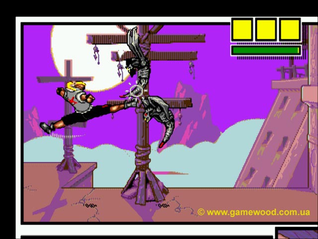 Скриншот игры Comix Zone | Sega Mega Drive 2 (Genesis) | Летучие твари