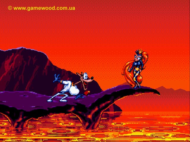 Скриншот игры Earthworm Jim («Червяк Джим») | Sega Mega Drive 2 (Genesis) | Любовь всей жизни