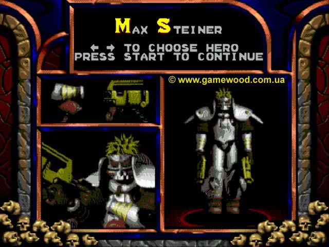 Скриншот игры Doom Troopers: The Mutant Chronicles | Sega Mega Drive 2 (Genesis) | Макс Штайнер