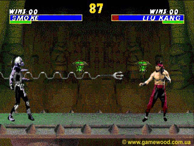 Скриншот игры Mortal Kombat 3 («Смертельный бой 3», «Мортал Комбат 3») | Sega Mega Drive 2 (Genesis) | Боевая зона The Pit 3